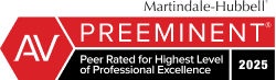 AV Preeminent 2025 — Martindale-Hubbell Peer Rated